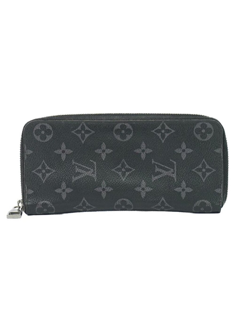 Louis Vuitton LV Zippy Wallet Vertical Monogram Eclipse Black Gray